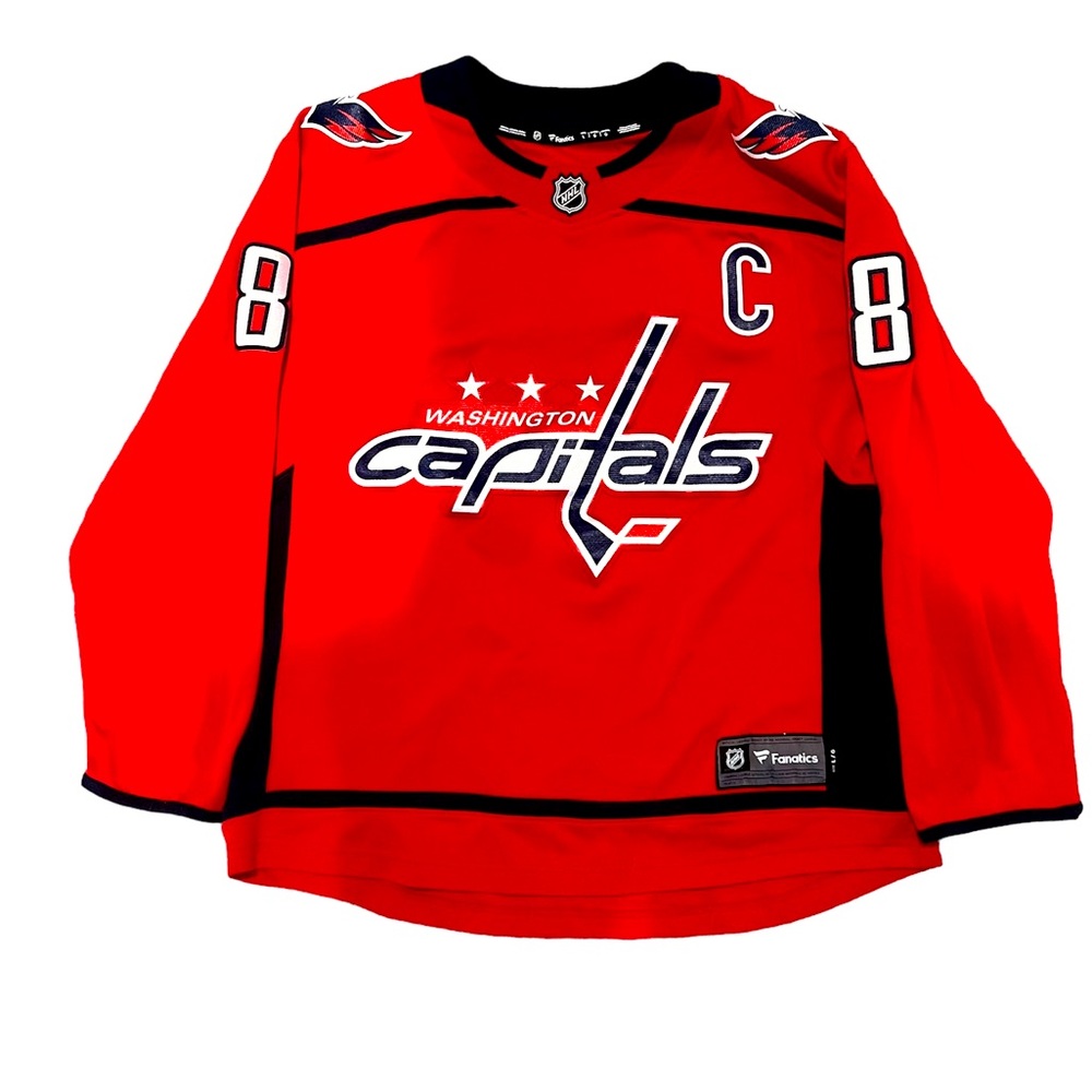 Capitals Jersey, Size L, #8 Ovechken